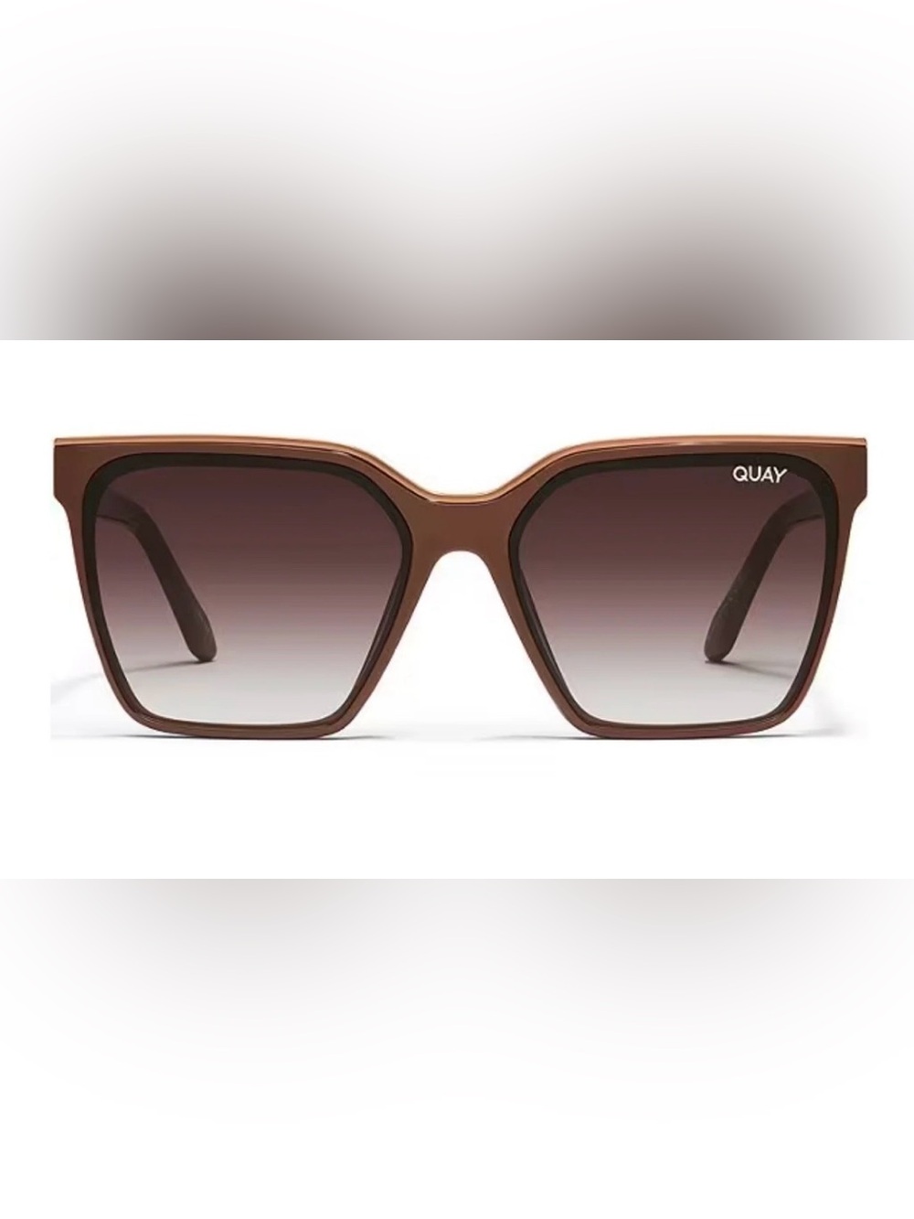 NEW QUAY AUSTRALIA LEVEL UP QUAY SUNGLASSES - CHOCOLATE